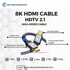 Gray Fabric ULTRA 8K HDMI 2.1 Cable