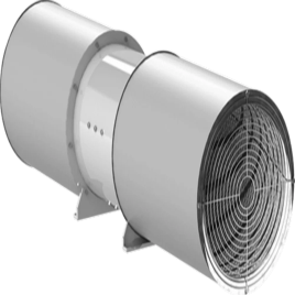 Gray 200 mm Tunnel Jet Fan