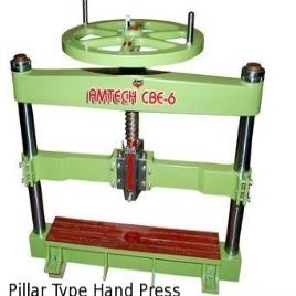Green Mild Steel Manual Hand Pillar Press