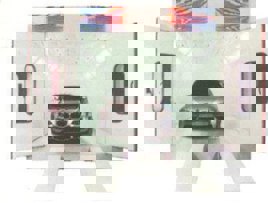 Green Industrial Paint Booth Machine, 6.75 Mtrs