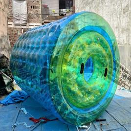 Green PVC Inflatable Water Roller