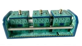 Green Square MDF Dry Fruit Container, Set of 3