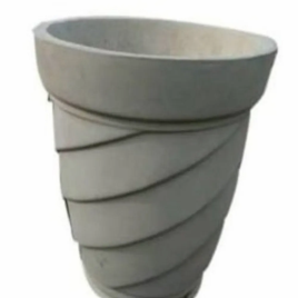 Grey Cement Garden Planter, 16inch