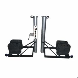 Portable Grey Iron Badminton Post with Ratchet