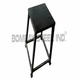 Grey Rectangular Mild Steel Stool
