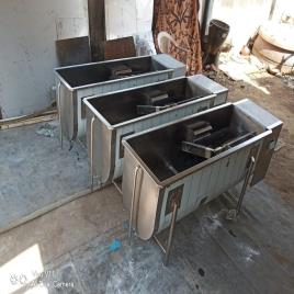 Grey Steel Milk Can Scrubber