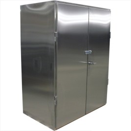 Grey M.S Mild Steel Office Cabinet, 2 Doors