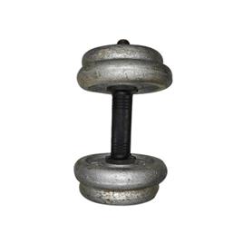 Grey Round Cast Iron Dumbbell