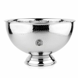 Hammered Stainless Steel Beverage Bowl