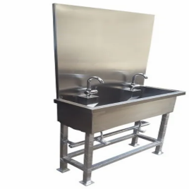 Hand Wash Station With Integrated Back Panel