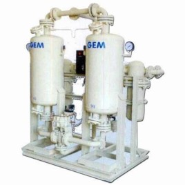 Semi-Automatic Heatless Desiccant Air Dryer, 300-2000 CFM