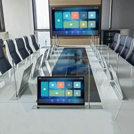 Motorized LCD Conference Display