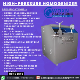 High Pressure Juice, Ketchup & Milk Homogenizer