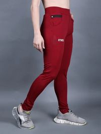 Maroon High Waist Yoga Tights