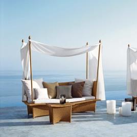 Wicker Lounge Table, Rectangular