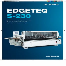 EDGETQ S230 Edge Banding Machine