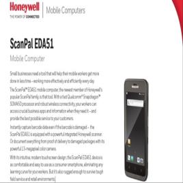 Honeywell Scanpal EDA51 Rugged PDA