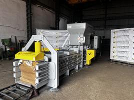 Semi Automatic Horizontal Cardboard Baler Machine