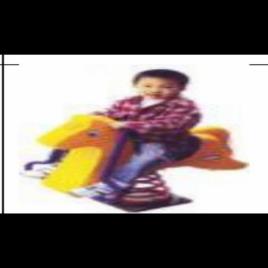 Yellow FRP Garden Horse Rocker