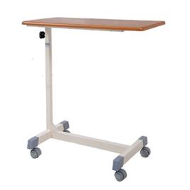 Hospital Overbed Table with Wooden Top