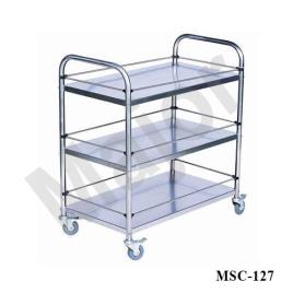 Hospital Stainless Steel Trolley, SS316 Grade