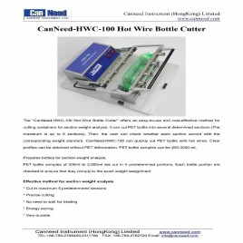 Hot Wire Bottle Cutting Device