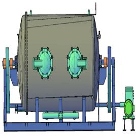 High Temperature High Pressure Rotary Drum Washer