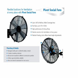 Aluminium HVLS Pivot Fan