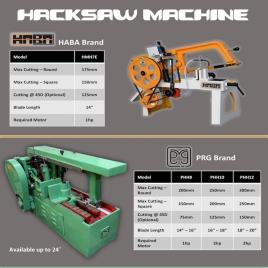Green Hydraulic Hacksaw Machine