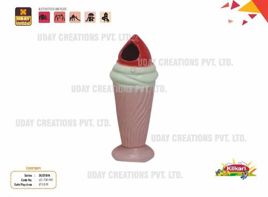 Fiberglass Ice Cream Dustbin, 0.6m Diameter