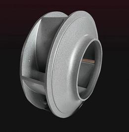 Single Piece Aluminium Blower Impeller