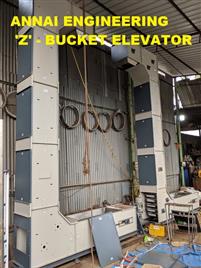 Inclining Conveyor Z Bucket Elevator Machine, 3HP