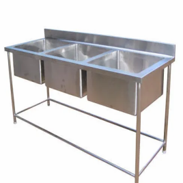 Indian Galvanized Three Sink Unit