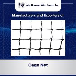 Industrial Cage Net, Black HDPE