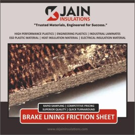 Industrial Asbestos Brake Liner, 12mm