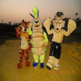 Custom Satin Inflatable Tiger Costume