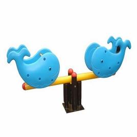 Iron 2 Seater Outdoor Fish Seesaw