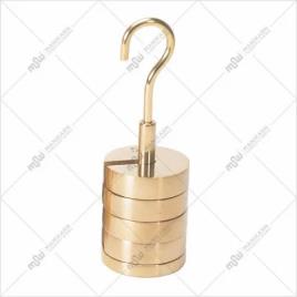 Iron Brass Mirror Slotted Weight, Laboratory Use