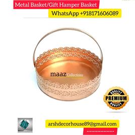 Iron Metal Gift Hamper Basket