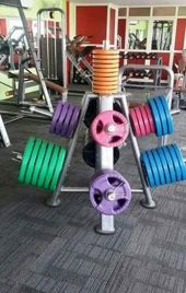 Iron Olympic Weight Plate Rack Tree
