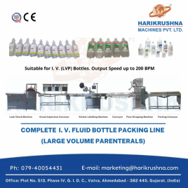 Automated IV Bottle Packing Line