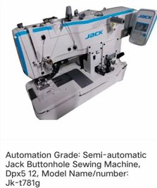 Jack Motor Operated Button Hole Machine