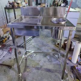 Steel Finish Breading Working Table