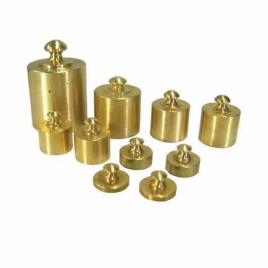 Brass Plated Laboratory Weights, Mirror Finish