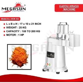 Kaddu Karsh Machine, 1 HP, 200 kg/hr