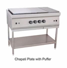Restaurant SS Chapati Plate With Gas Puffer