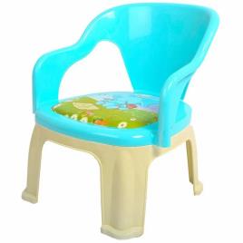 Khelo Kudoo Pink White Kids Plastic Armrest Chair