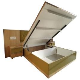 King Size Hydraulic Wooden Storage Bed