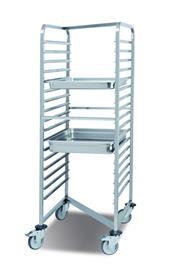 KKE Stainless Steel GN Pan Movable Trolley