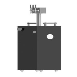 Krome Dispense Stainless Steel Kegerator, 3 Tap